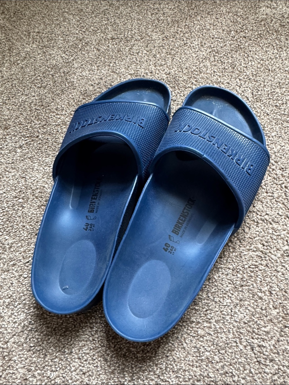Birkenstock Navy EVA Slide Sandals